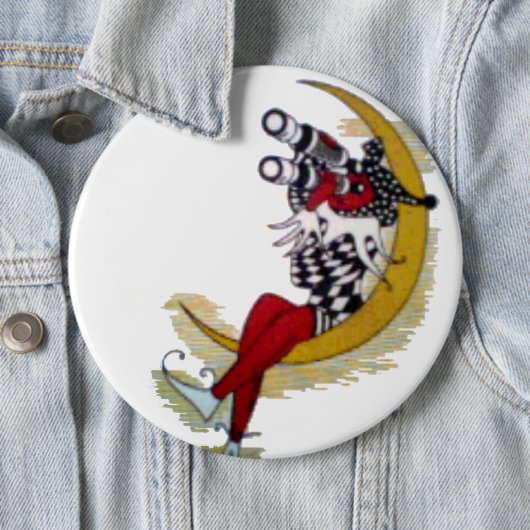 コズミック注視点:小妖精や小人オンザムーンアドベンチャー 缶バッジ (インサイチュ)