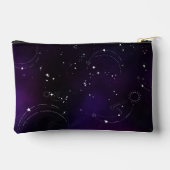 コズミック深いパープルアウタースペース銀河系 アクセサリーポーチ (裏面)