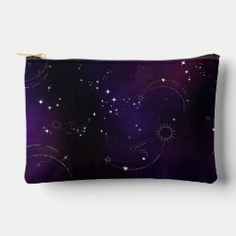 コズミック深いパープルアウタースペース銀河系 アクセサリーポーチ