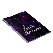 コズミック深いパープルアウタースペース銀河系 ノートブック (右側)