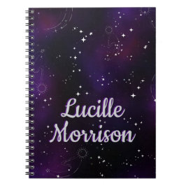 コズミック深いパープルアウタースペース銀河系 ノートブック