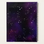 コズミック深いパープルアウタースペース銀河系 プランナー手帳 (裏面)