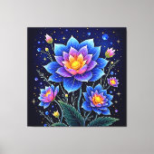 コズミック素晴らしフローラドリームズデザイン キャンバスプリント (正面)