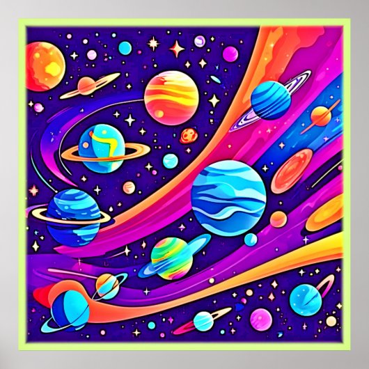 コズミック調和アート ポスター (正面)