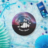 コズミック銀河系ボーリングバースデーパーティー ペーパープレート (パーティー)