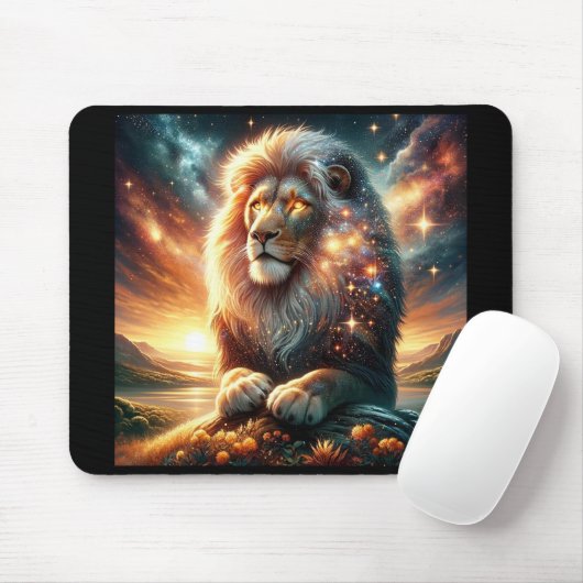 コズミック銀河系宇宙ライオンレオ強度占星術 マウスパッド (マウス)