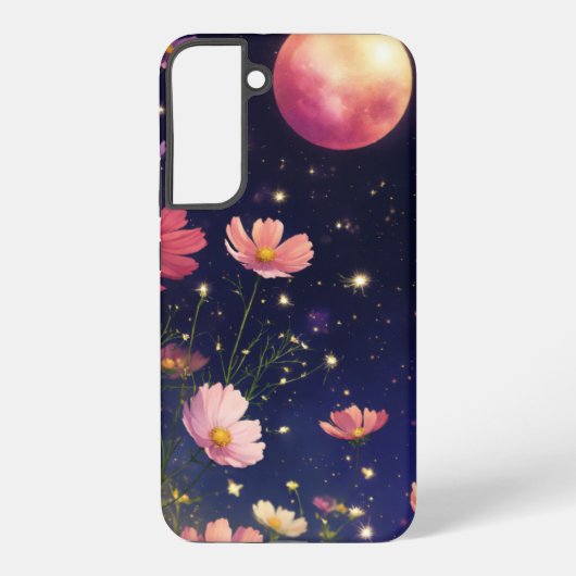 コズミック開花ナイトスカイデザイン SAMSUNG GALAXYケース (裏面)