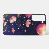 コズミック開花ナイトスカイデザイン SAMSUNG GALAXYケース (裏面横)