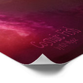 コズミック飛んでいるフィッシュAIファンタジーデジタルアートプリント ポスター (角)