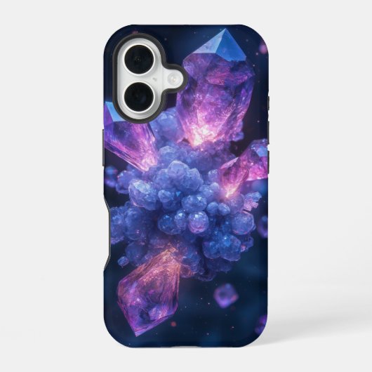 コズミック・アメジスト・クリスタル・フォンケース iPhone 16ケース (裏面)