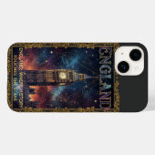 コズミック イングランド ビッグベン 天体アート Case-Mate iPhoneケース (裏面 (横))