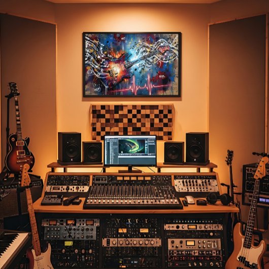 コズミック エレクトリック ギター ポスター