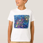 コズミック クリスマスツリー Tシャツ (正面)