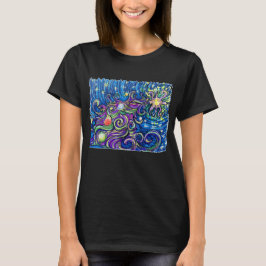 コズミック クリスマスツリー Tシャツ
