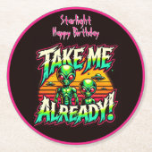 コズミック・スリルがあなたを呼んでいる! ラウンドペーパーコースター (正面)