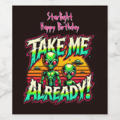 コズミック・スリルがあなたを呼んでいる! ワインラベル (シングルラベル)