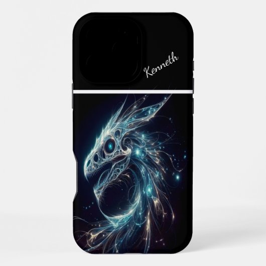 コズミック・ドラゴンの視線 iPhoneケース (裏面)