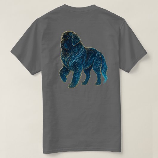 コズミック・ニューファンドランド Tシャツ (デザイン裏面)