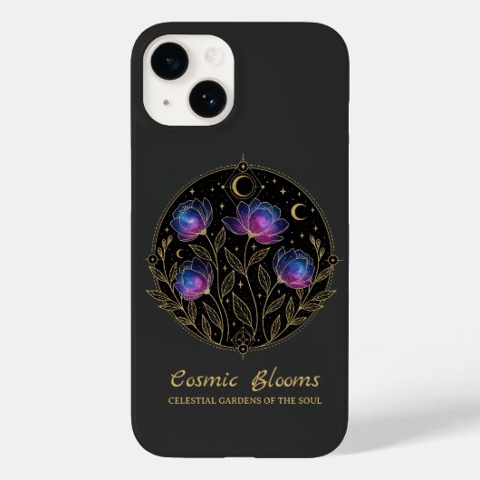 コズミック・ブルーム – 天体フラワーマンダラの花 Case-Mate iPhoneケース (裏面)