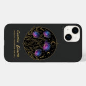 コズミック・ブルーム – 天体フラワーマンダラの花 Case-Mate iPhoneケース (裏面 (横))