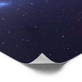 コズミック・ホエール＆宇宙飛行士アートプリント ポスター (角)