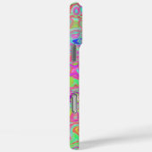 コズミック,抽象芸術,アクア,ホットピンク,レトロ,リップル, Case-Mate iPhoneケース (裏面 / 右)