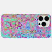 コズミック,抽象芸術,アクア,ホットピンク,レトロ,リップル, Case-Mate iPhoneケース (裏面 (横))
