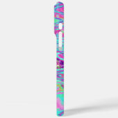 コズミック,抽象芸術,アクア,ホットピンク,レトロ,リップル, Case-Mate iPhoneケース (裏面 / 左)