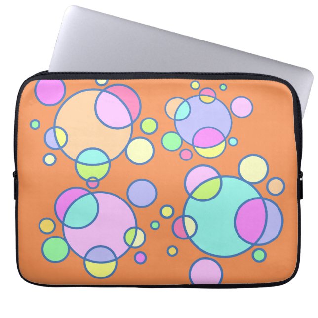 コズミモダンスカスタム背景スリーブ ラップトップスリーブ (正面)