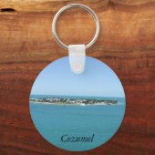 コズメルアイランドブルーウォータートロピカル キーホルダー (正面)