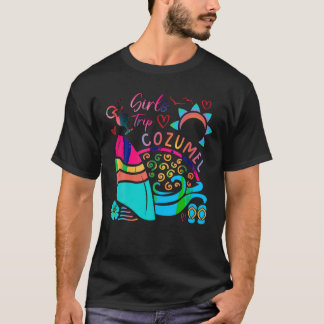 コズメルガールズトリップ2023ビーチサマーバケーションタイ Tシャツ