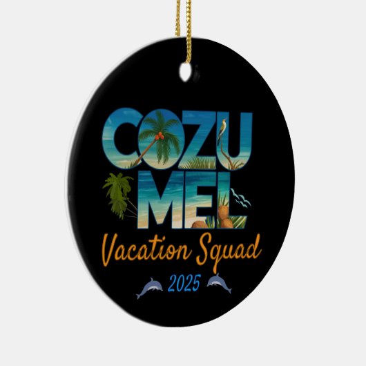 コズメルバケーション2025トロピカルガウェイアドベンチャー セラミックオーナメント (右)