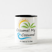 コズメルマイコズメルコーヒーマグウィズダークインテリア ツートーンマグカップ (中央)