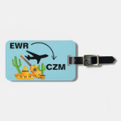 コズメルメキシコへの旅行 ラゲッジタグ (正面横)