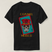 コズメルメキシコシュガースカルエースオブスペード土産 Tシャツ (デザイン正面)