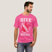 コズメルメキシコシートルダイビングフラグ Tシャツ (正面フル)