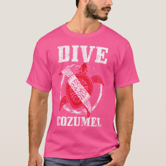 コズメルメキシコシートルダイビングフラグ Tシャツ