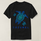 コズメルメキシコシーブルートライバルカメ Tシャツ (デザイン正面)