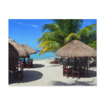 コズメルメキシコビーチハットパームツリーティール（緑がかった色）ウォーターバカ