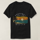 コズメルメキシコビーチレトロカッコいいグ動揺してラフ Tシャツ (デザイン正面)