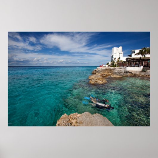 コズメル学メキシコ、スキューバダイビングへ ポスター (正面)