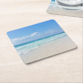コズメル海コースター スクエアペーパーコースター (アングル)