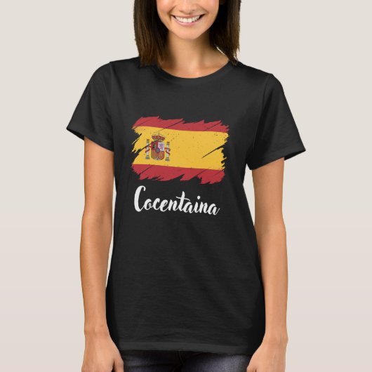 コセンタイナスペインスペインの国旗、コセンタイナ Tシャツ (正面)