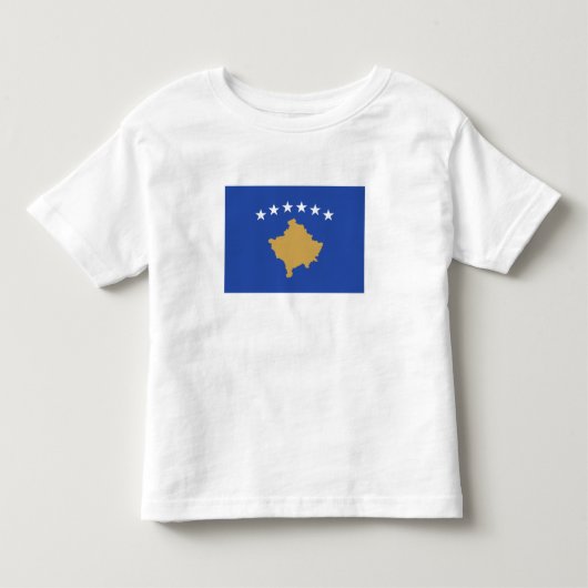 コソボの旗 トドラーTシャツ (正面)