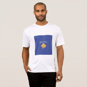 コソボの旗 Tシャツ (正面フル)