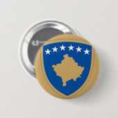 コソボの紋章 ピンバックボタン 缶バッジ (正面&裏面)