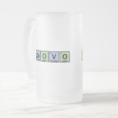 コソボは要素の作りました フロストグラスビールジョッキ (正面左)