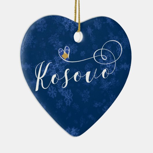 コソボハート、クリスマスツリーオーナメント、コソバン セラミックオーナメント (右)
