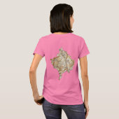 コソボ国旗と地図dk Tシャツ (裏面フル)