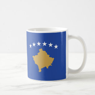 コソボ国旗セラミックコーヒーマグ コーヒーマグカップ